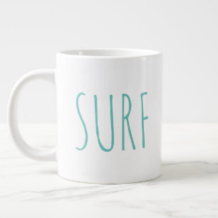 Taza De Café Gigante Sencilla granja moderna "Surf"