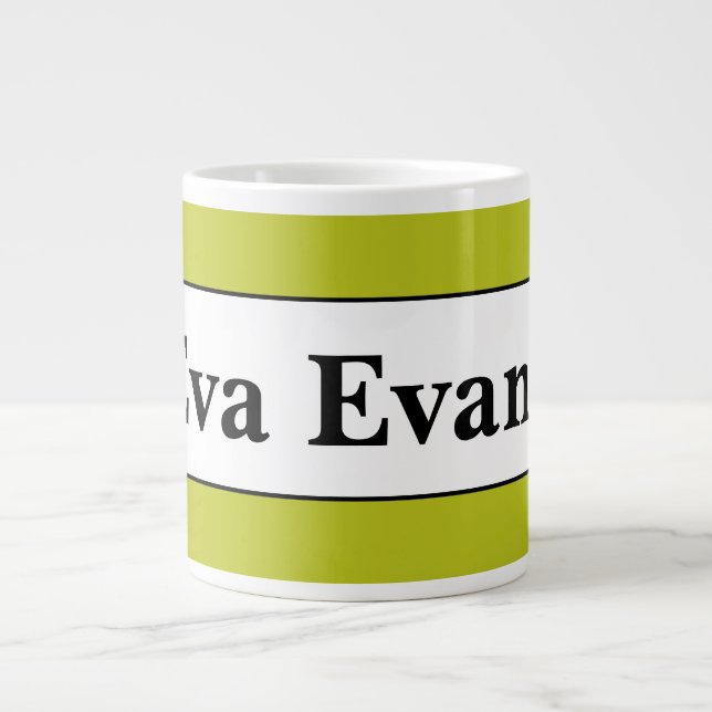 Taza De Café Gigante Sencillo y elegante (Frente)