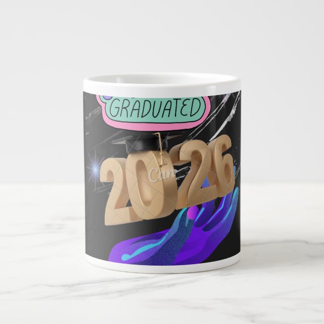 Taza De Café Gigante Senior 2026 Celebration Design (Frente)