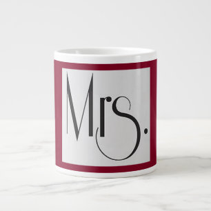 Taza De Café Gigante Señora Jumbo Mug, Borgoña