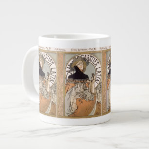 Taza De Café Gigante Señora Jumbo Mug de Alfonso Mucha