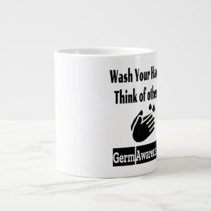 Taza De Café Gigante Sensibilización sobre el germen - Jumbo Mug