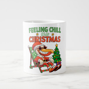Taza De Café Gigante Sentirse Tranquilo Esta Navidad Pelícano Retro Fie