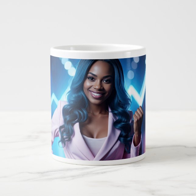 TAZA DE CAFÉ GIGANTE SER DIFERENTE (Frente)