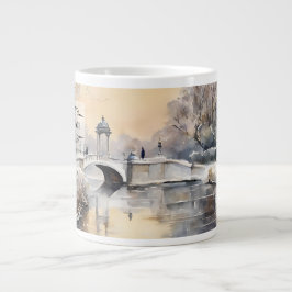 Taza De Café Gigante Serene Winter Kensington Gardens London Mug