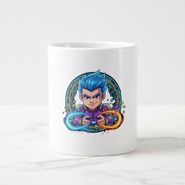 Taza De Café Gigante Serious About Funny Gaming  (Frente)
