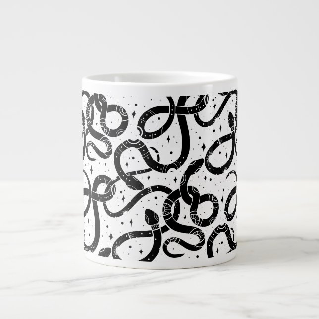 Taza De Café Gigante Serpientes boho (Frente)