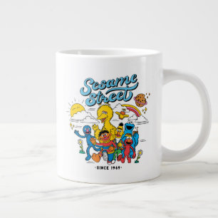 Taza De Café Gigante Sesame Street Amigos desde 1969
