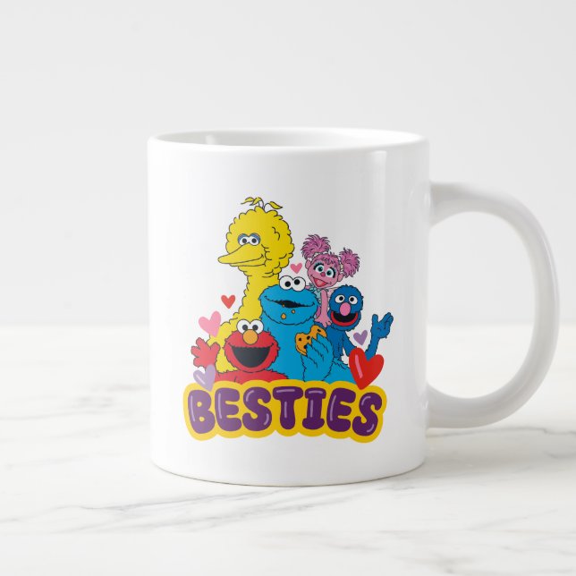 Taza De Café Gigante Sesame Street Valentine Besties (Derecha)