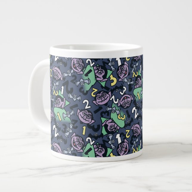 Taza De Café Gigante Sésamo | Patrón de conde von Count Doodle (Izquierda)