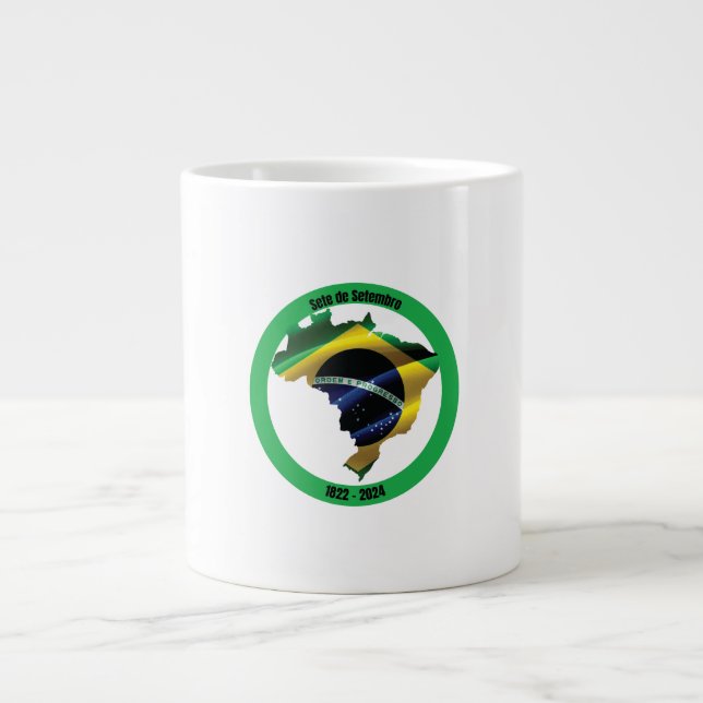 Taza De Café Gigante Sete de Setembro (Día de la Independencia de Brasi (Frente)