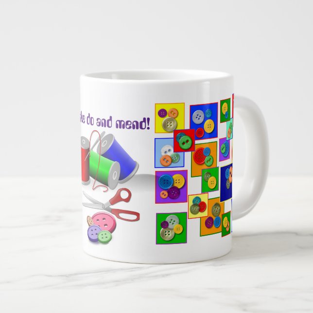 Taza De Café Gigante ¡Sew y Save! (Derecha)