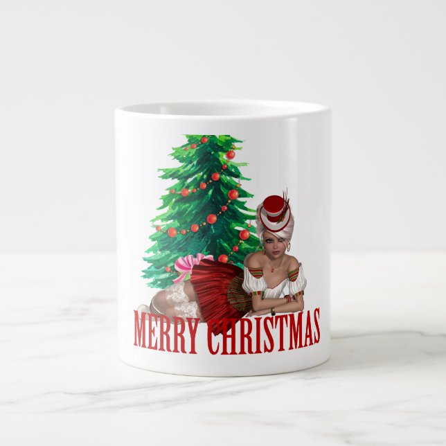 Taza De Café Gigante Sexy Merry Christmas Coffalty Specialty Mug (Frente)