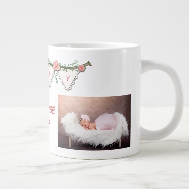 Taza De Café Gigante Shabby Chic Baby Specialty Mug (Derecha)