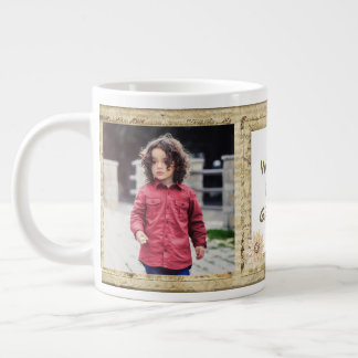 Taza De Café Gigante Shabby Chic Tres Especialidades de Mug de Fotograf