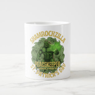 Taza De Café Gigante Shamrockzilla Pacificador: Kaiju del Día de San Pa