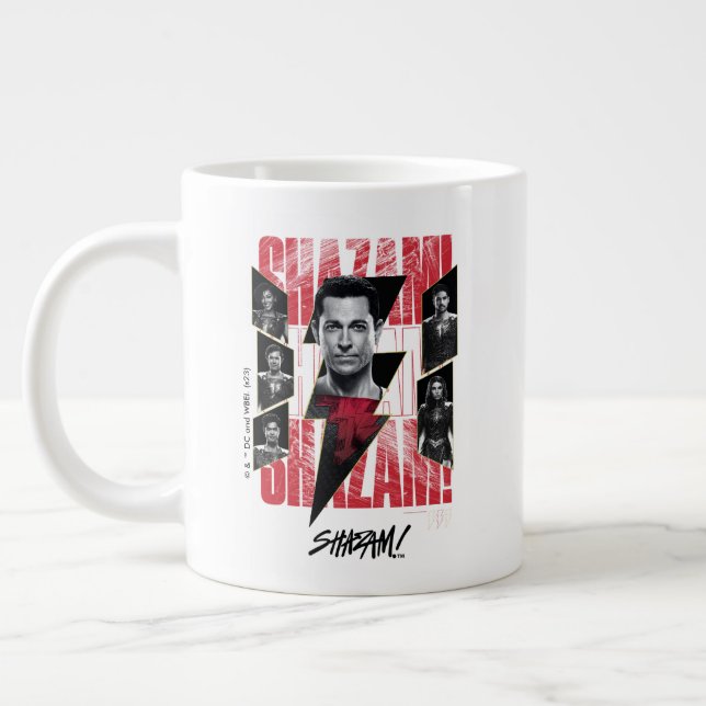 Taza De Café Gigante ¡SHAZAM! Furia de los dioses | Grupo SHAZAMily (Izquierda)