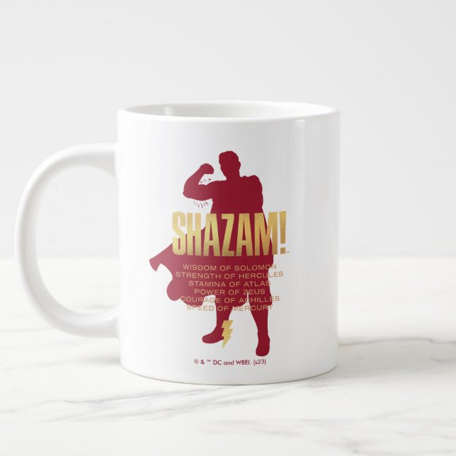 Taza De Café Gigante ¡SHAZAM! Furia de los dioses | Silueta flexible (Izquierda)