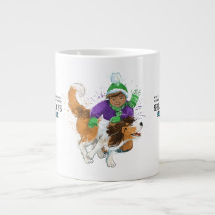 Taza De Café Gigante Sheldon el Sheltie y su chico