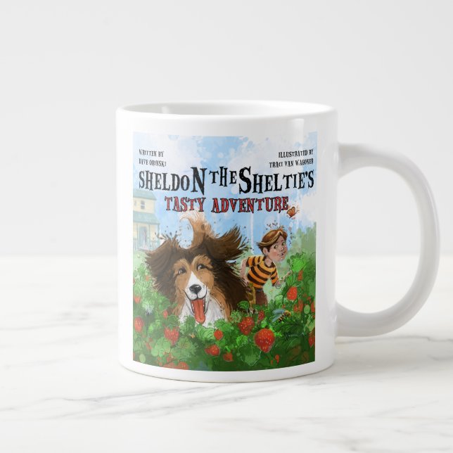 Taza De Café Gigante Sheldon the Sheltie (Derecha)
