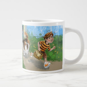Taza De Café Gigante Sheldon y Davie Adventure