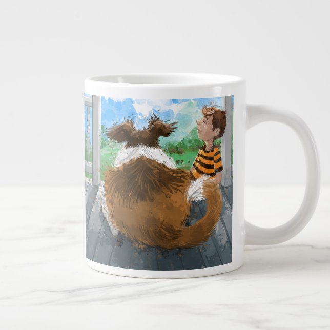 Taza De Café Gigante Sheldon y Davie Relaxing (Derecha)