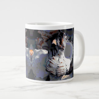 Taza De Café Gigante Shell de mar a rayas