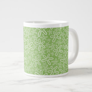 Taza De Café Gigante Shell modela en fondo manchado