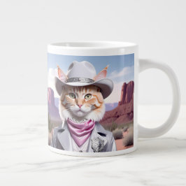 Taza De Café Gigante Sheriff Cat
