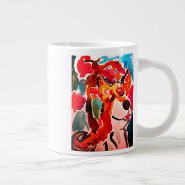 Taza De Café Gigante Shiba Inu cherry Japen blossom 