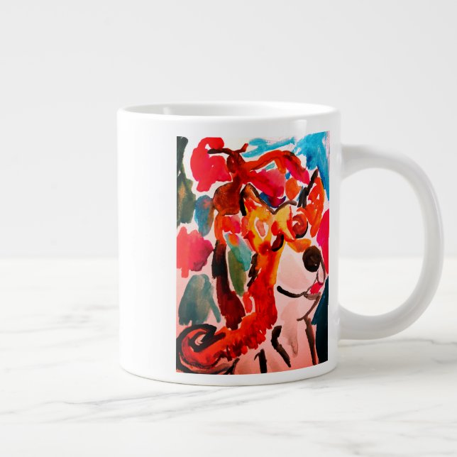 Taza De Café Gigante Shiba Inu cherry Japen blossom  (Derecha)