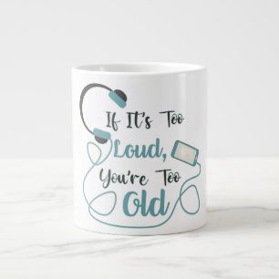 Taza De Café Gigante Si es demasiado fuerte, eres muy vieja cita gracio