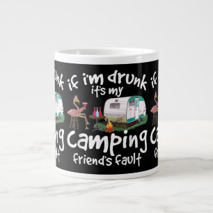 Taza De Café Gigante Si estoy borracho, es gracioso la culpa de mi amig