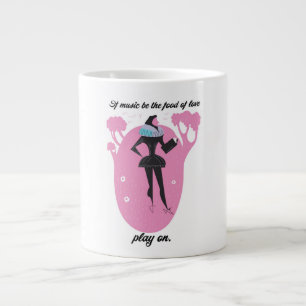 Taza De Café Gigante Si la música es el alimento del amor, sigue tocand