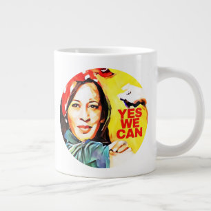 Taza De Café Gigante Sí podemos - Kamala Harris Election 2024