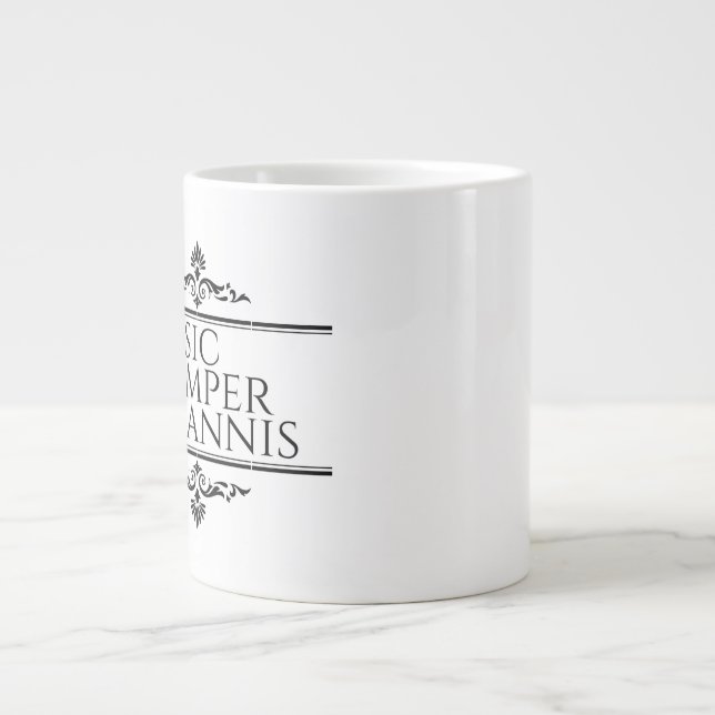 Taza De Café Gigante Sic Semper Tyrannis (Frente)