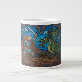 Taza De Café Gigante Siegfried matando al dragón