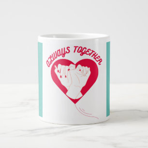 Taza De Café Gigante Siempre juntos amor