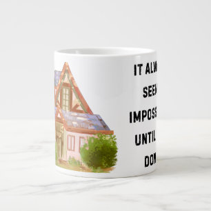 Taza De Café Gigante 'Siempre parece imposible hasta que se hace' Jumbo