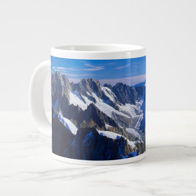 Taza De Café Gigante Sierra | Mont Blanc, Alpes Europeos (Izquierda)