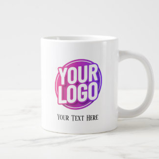 Taza De Café Gigante Signature Brand Logo, personalized company logo