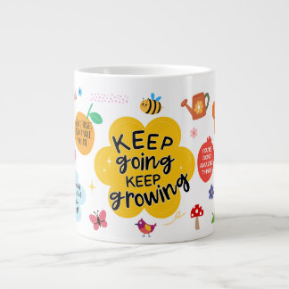 Taza De Café Gigante Sigue creciendo Mug