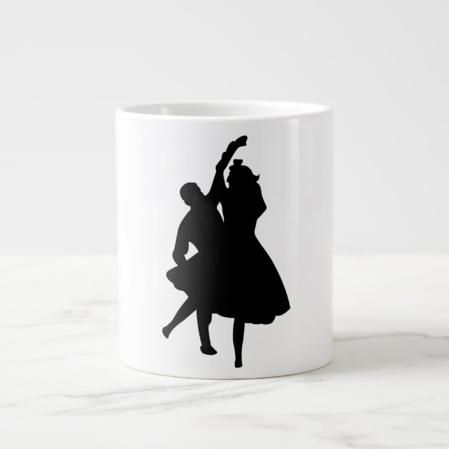 TAZA DE CAFÉ GIGANTE SILHOUETTE DANCERS (Frente)