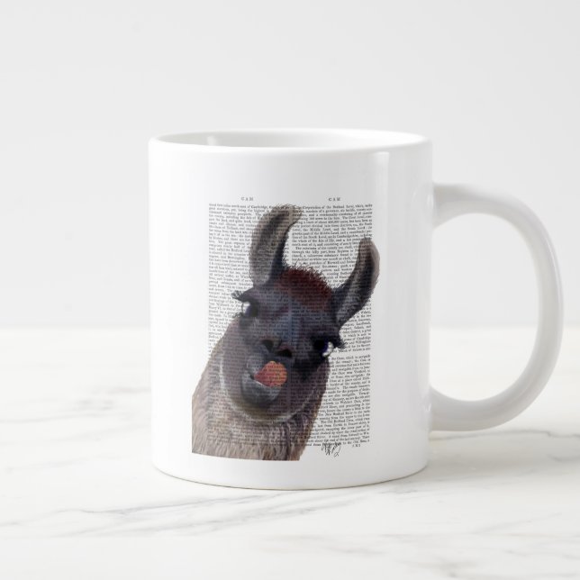 Taza De Café Gigante Silly Llama (Derecha)