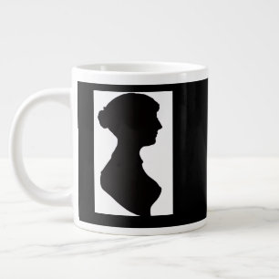 Taza De Café Gigante Silueta de Jane Austen