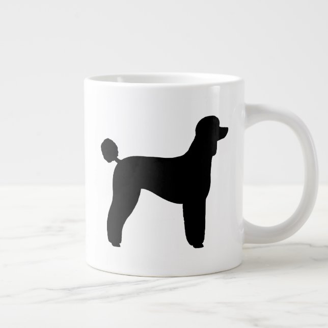 Taza De Café Gigante Siluetas estándar de raza de perro de caramelo (Derecha)