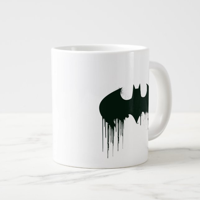 Taza De Café Gigante Símbolo de Batman | Logo de Spraypaint (Derecha)