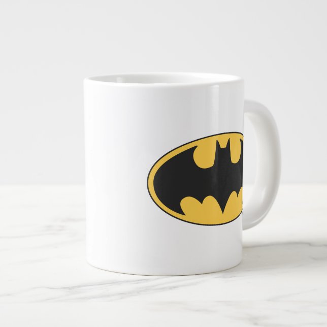 Taza De Café Gigante Símbolo de Batman | Logotipo Oval (Derecha)