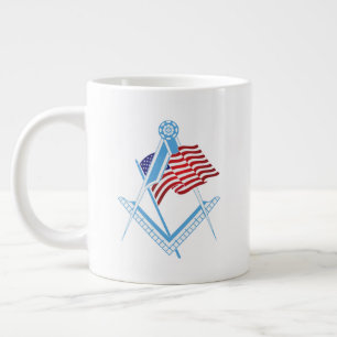 Taza De Café Gigante Símbolo de masonería de EE.UU.