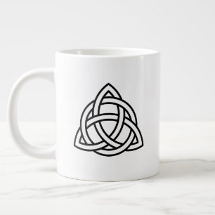 Taza De Café Gigante Símbolo de triquetra de Knot de la Trinidad celta